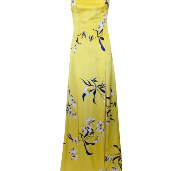 AMANDA UPRICHARD AVIVA GOWN IN HONEYSUCKLE - Picture 1 of 7